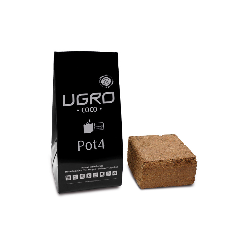 Кокосовый субстрат UGro Pot 4Кокосовый субстрат UGro Pot 4