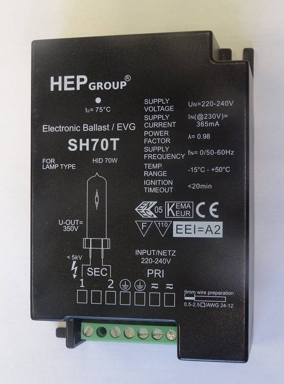 ЭПРА 70W HEP GROUP SH70T HID ЭПРА 70W HEP GROUP SH70T HID 