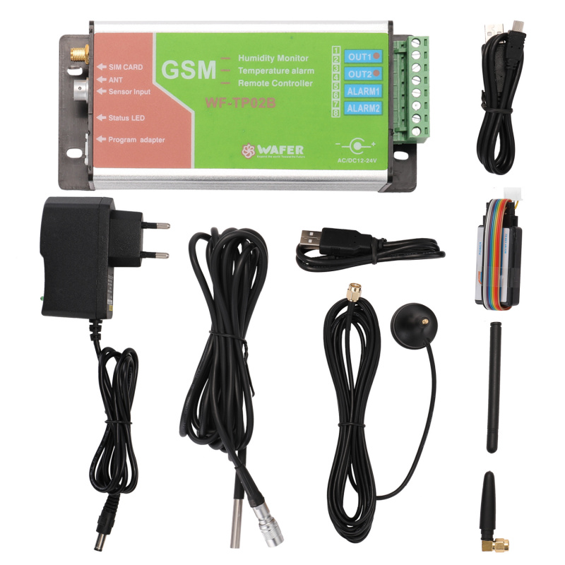 GSM контроллер температуры и влажности WF-TP02B GSM контроллер температуры и влажности WF-TP02B