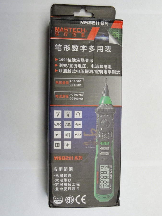 Цифровой мультиметр щуп Mastech MS8211DЦифровой мультиметр щуп Mastech MS8211D